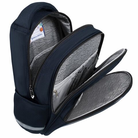 Рюкзак BRAUBERG OPTIMA, 2 отделения, с брелоком, &quot;Night driver&quot;, 36х27х18 см, 272096