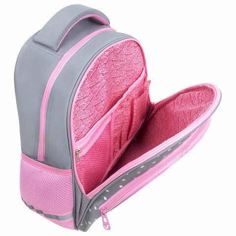 Рюкзак BRAUBERG OPTIMA, 2 отделения, с брелоком, &quot;Curious bunny&quot;, 36х27х18 см, 272098