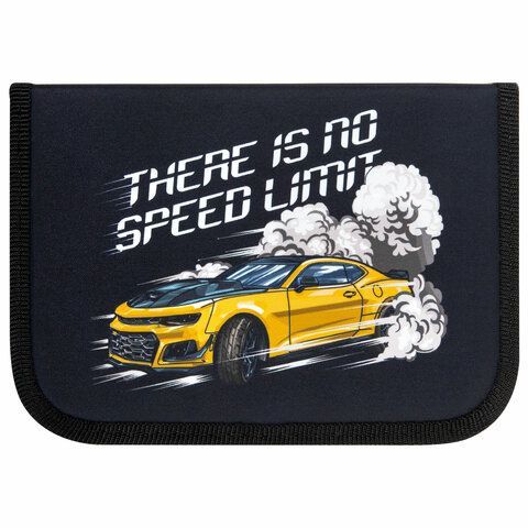 Пенал ПИФАГОР, 1 отделение, полиэстер, 19х13 см, &quot;Extreme speed&quot;, 272286