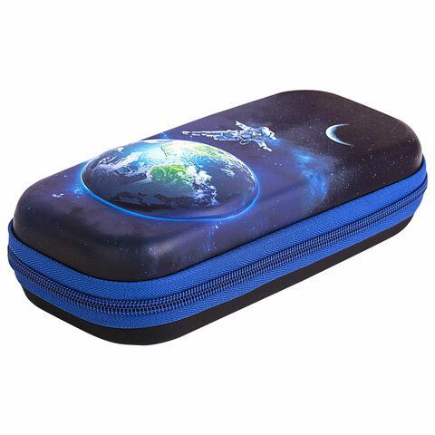 Пенал BRAUBERG, 1 отделение, 1 откидная планка, EVA, 22х5см, Planet, 272336