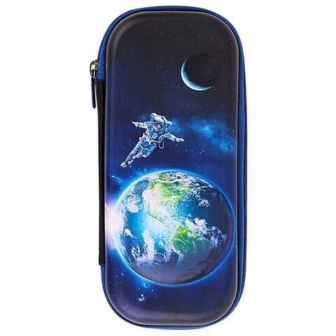 Пенал BRAUBERG, 1 отделение, 1 откидная планка, EVA, 22х5см, Planet, 272336