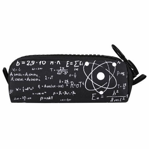 Пенал BRAUBERG с объемной &quot;тракторной&quot; молнией, 1 отделение, ткань, 22х5см, Science, 272343