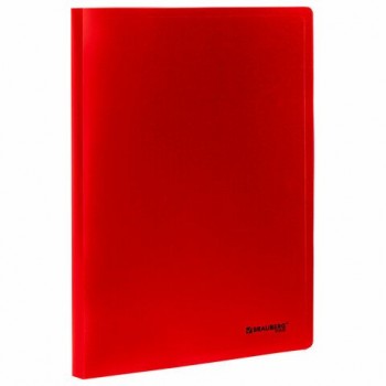 Папка на 2 кольцах А4 BRAUBERG 4 шт. UNIVERSAL, 25 мм, красная, до 170 листов, 0,5 мм, 273032