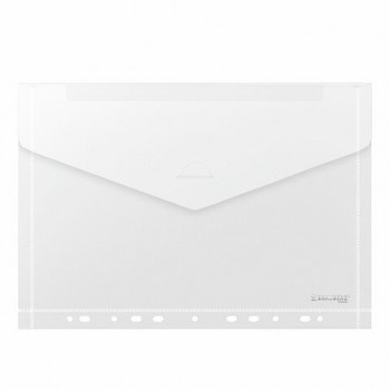 Папка-конверт с перфорацией А4 BRAUBERG UNIVERSAL, КОМПЛЕКТ 10 шт., прозрачная, 0,15 мм, 273078