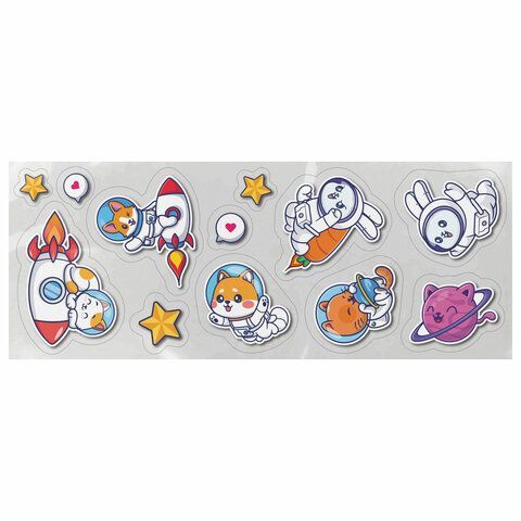 Восковые мелки фигурные BRAUBERG KIDS &quot;РАКЕТА&quot;, НАБОР 36 цветов + НАКЛЕЙКИ В ПОДАРОК!, 273084