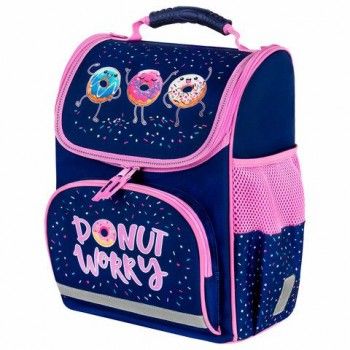 Ранец ПИФАГОР BASIC, 1 отделение, 3 кармана, эргономичная спинка, Comic donuts, 35х28х18 см, 273137