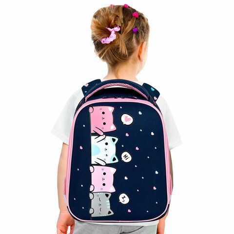 Ранец BRAUBERG KIDS START, 1 отделение, 2 кармана, Anti-gravity, 35х26х13 см, 273150