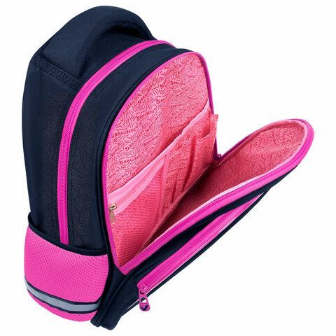 Рюкзак BRAUBERG OPTIMA, 2 отделения, с брелком, Tiny beauty, 36х27х18 см, 273155