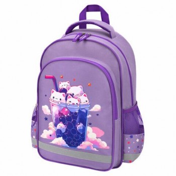 Рюкзак ПИФАГОР SCHOOL, 1 отделение, 3 кармана, Bubble tea, 38x28х14 см, 273164