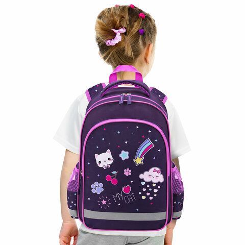 Рюкзак ПИФАГОР SCHOOL, 1 отделение, 3 кармана, Leapfrog, 38x28х14 см, 273167