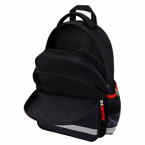 Рюкзак ПИФАГОР SCHOOL, 1 отделение, 3 кармана, Street race, 38x28х14 см, 273169