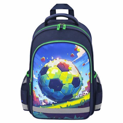 Рюкзак ПИФАГОР SCHOOL, 1 отделение, 3 кармана, Football match, 38x28х14 см, 273171