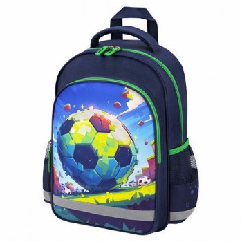 Рюкзак ПИФАГОР SCHOOL, 1 отделение, 3 кармана, Football match, 38x28х14 см, 273171