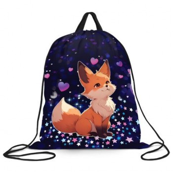Мешок для обуви BRAUBERG KIDS, с петлей, 42х34 см, Fairy fox, 273433