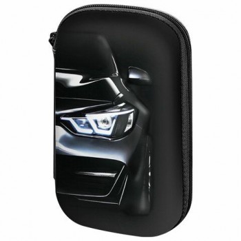 Пенал BRAUBERG KIDS большой удобный с откидной планкой, EVA, 22х15х4см, Dark car, 273508