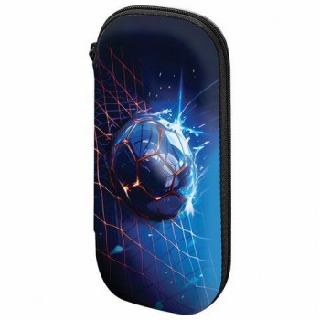 Пенал BRAUBERG, 1 отделение, 1 откидная планка, EVA, 22х10х5 см, Score goal, 273511