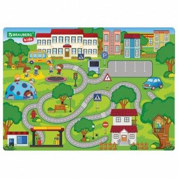 Настольное покрытие BRAUBERG KIDS 4 шт., А3+, пластик, 46x33 см, Лабиринт, 273620