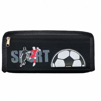 Пенал ЮНЛАНДИЯ ЮНИОР, 2 отделения, полиэстер, Sport, 21х8х6 см, 273812