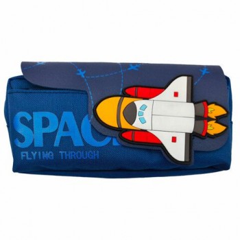 Пенал ЮНЛАНДИЯ ЮНИОР, 2 отделения, Space rocket, 21х10х7 см, 273820