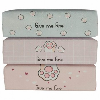 Пенал мягкий ПИФАГОР, 1 отделение, ПВХ, ассорти Pawesome, 20х6х4 см, 273822