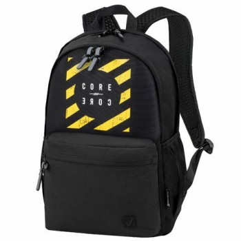 Рюкзак BRAUBERG FASHION CITY универсальный, 2 отделения, Core, черный, 46х31х15 см, 273838