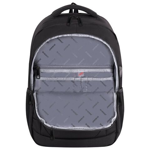 Рюкзак HEIKKI SECURE (ХЕЙКИ) универсальный, 2 отделения, отделение для ноутбука, черный, 46x31x19 см, 273894