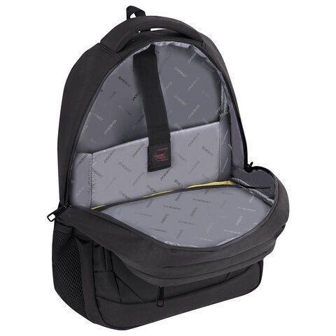 Рюкзак HEIKKI SECURE (ХЕЙКИ) универсальный, 2 отделения, отделение для ноутбука, черный, 46x31x19 см, 273894