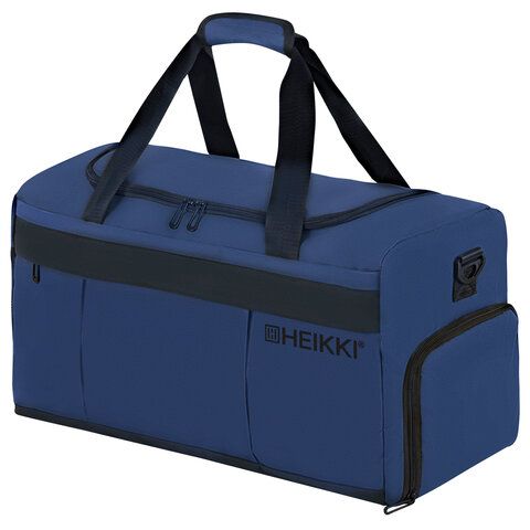 Сумка спортивная HEIKKI MOVE PLUS (ХЕЙКИ) отделение для обуви, синяя, 28х50х23 см, 273897