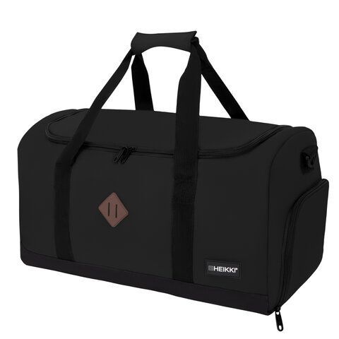 Сумка спортивная HEIKKI MOVE RENOWNED (ХЕЙКИ) отделение для обуви, черная, 28x51x26 см, 273909