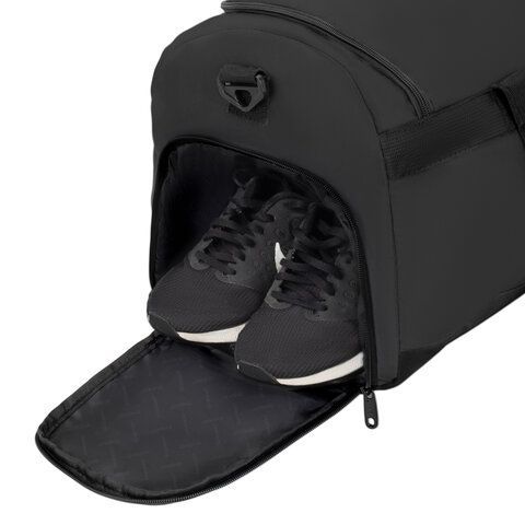 Сумка спортивная HEIKKI MOVE RENOWNED (ХЕЙКИ) отделение для обуви, черная, 28x51x26 см, 273909