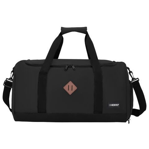 Сумка спортивная HEIKKI MOVE RENOWNED (ХЕЙКИ) отделение для обуви, черная, 28x51x26 см, 273909