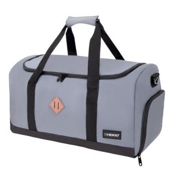 Сумка спортивная HEIKKI MOVE RENOWNED (ХЕЙКИ) отделение для обуви, серая, 28x51x26 см, 273910