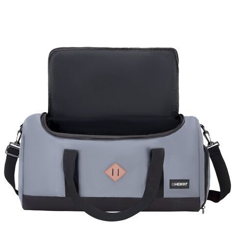 Сумка спортивная HEIKKI MOVE RENOWNED (ХЕЙКИ) отделение для обуви, серая, 28x51x26 см, 273910