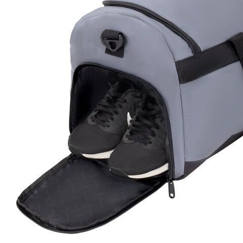 Сумка спортивная HEIKKI MOVE RENOWNED (ХЕЙКИ) отделение для обуви, серая, 28x51x26 см, 273910