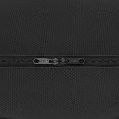 Сумка спортивная HEIKKI WORKOUT (ХЕЙКИ), карман на молнии, черная, 28x51x25 см, 273916