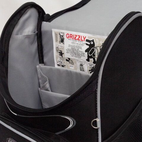Ранец GRIZZLY анатомическая спинка, с мешком для обуви, для мальчиков, &quot;SPACEMAN RACE&quot;, 33х25х13 см, RAm-585-4/1