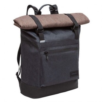 Рюкзак GRIZZLY, карман-антивор, с клапаном, трансформ. объем, ROLLTOP, 42х29х11 см, RQL-315-1/2