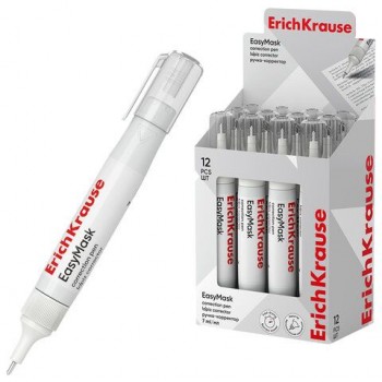 Ручка-корректор ERICH KRAUSE 4 шт. EasyMask, 7мл, металлический наконечник, 55989