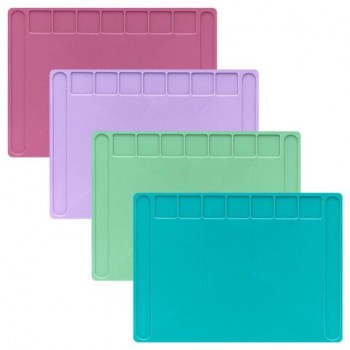 Доска для лепки А4, 280х200 мм, BRAUBERG KIDS 20 шт., пастельные цвета, ассорти, 7 отделений, 274255