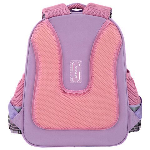 Ранец BRAUBERG STABLE, 2 отделения, с брелком, "Trendy girl", нашивка, 36х28х16 см, 274388