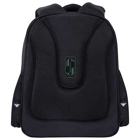 Ранец BRAUBERG STABLE, 2 отделения, с брелком, "Smoky car", LED-ЛАМПОЧКИ, 36х28х16 см, 274389