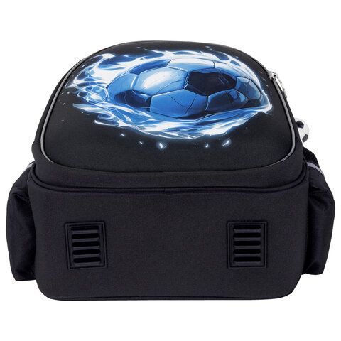 Ранец BRAUBERG STABLE, 2 отделения, с брелком, "Blue ball", 36х28х16 см, 274390