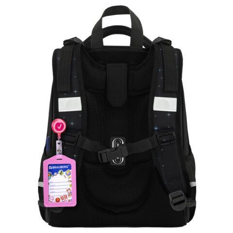 Ранец BRAUBERG PREMIUM, 2 отделения, с брелком, "White kitten", СВЕТЯЩИЙСЯ, 38х29х16 см, 274392