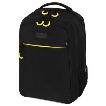 Рюкзак BRAUBERG MAIN, 2 отделения, 3 кармана, "Yellow flash", 38х26х17 см, 274397