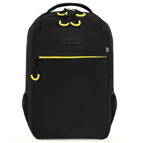 Рюкзак BRAUBERG MAIN, 2 отделения, 3 кармана, "Yellow flash", 38х26х17 см, 274397