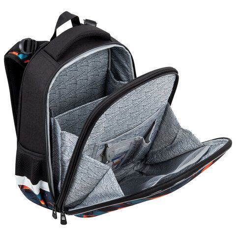 Ранец BRAUBERG ORIGINAL, 2 отделения, с брелком, "Hot spill", 38х29х16 см, 274405