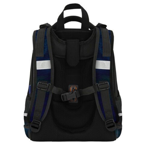 Ранец BRAUBERG ORIGINAL, 2 отделения, с брелком, "Tunnel car", 38х29х16 см, 274406