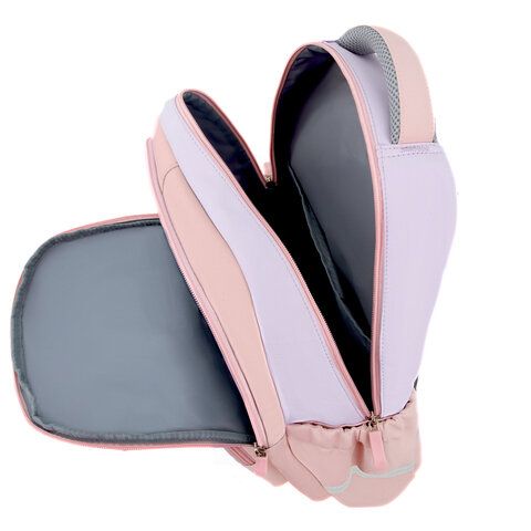 Рюкзак SNOOBAG (СНУБЭГ) PROACTIVE, 2 отделения, 7 карманов, Delicate, сиреневый, 40х29х17 см, 274446