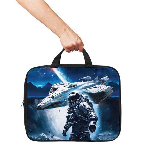 Папка на молнии с ручками BRAUBERG KIDS А4, 1 отделение, полиэстер, 80 мм, "Space conqueror", 274515