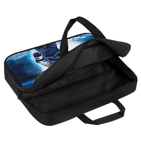 Папка на молнии с ручками BRAUBERG KIDS А4, 1 отделение, полиэстер, 80 мм, "Space conqueror", 274515